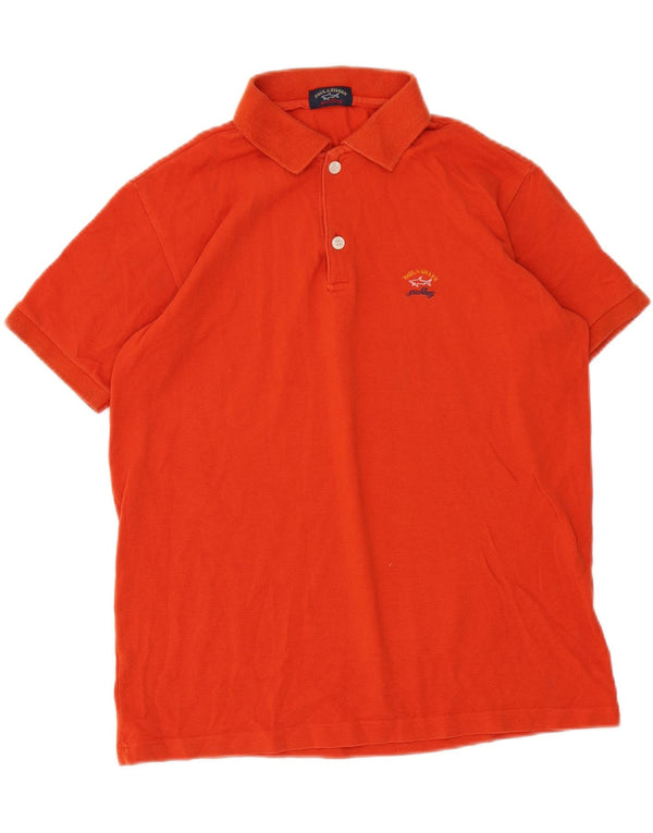 Polo da yachting per ragazzi Paul & Shark 13-14 anni in cotone arancione