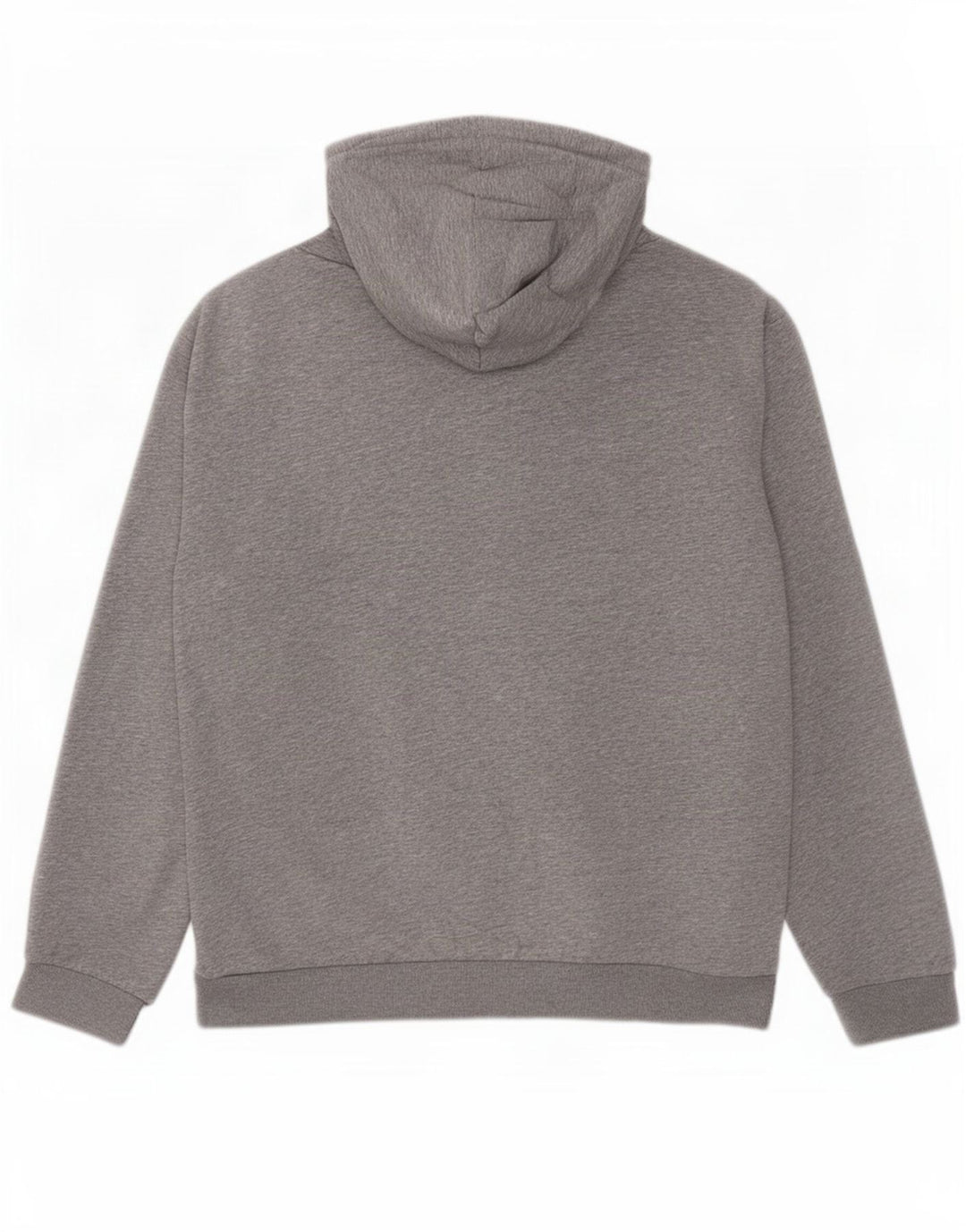 Felpa con cappuccio da uomo Adidas in cotone chiazzato grigio medio