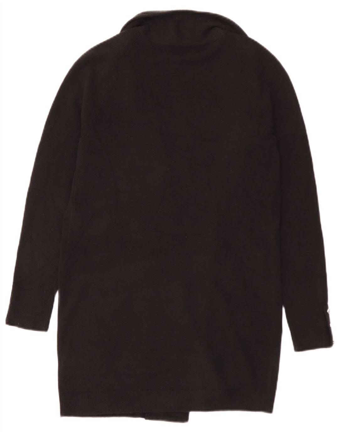 Maglione cardigan aperto lungo da donna Marks & Spencer UK 8 piccolo nero