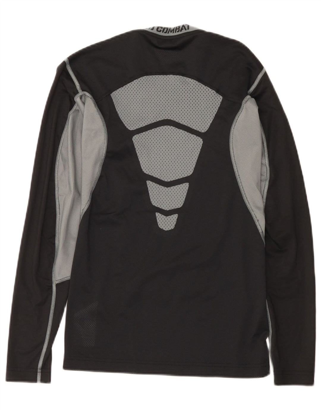 Maglia Nike Dri Fit da uomo a manica lunga piccola nera in poliestere color block