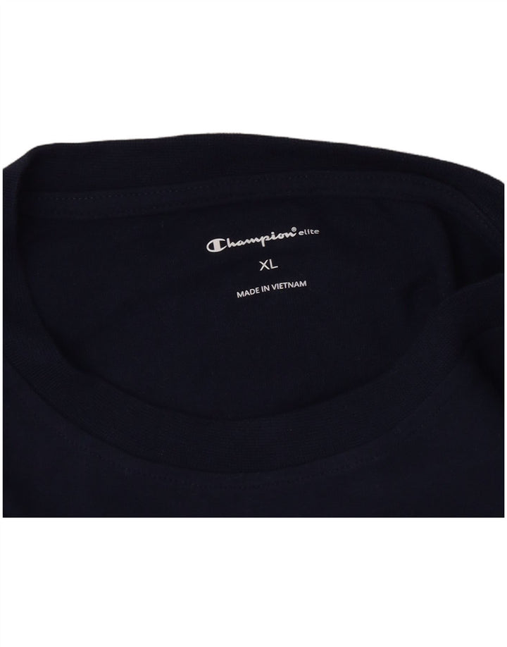 T-shirt grafica da uomo Champion Top XL Blu navy