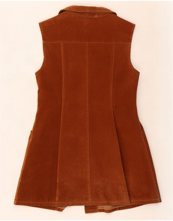 Avant Womens Suede Gilet UK 12 Medium Brown
