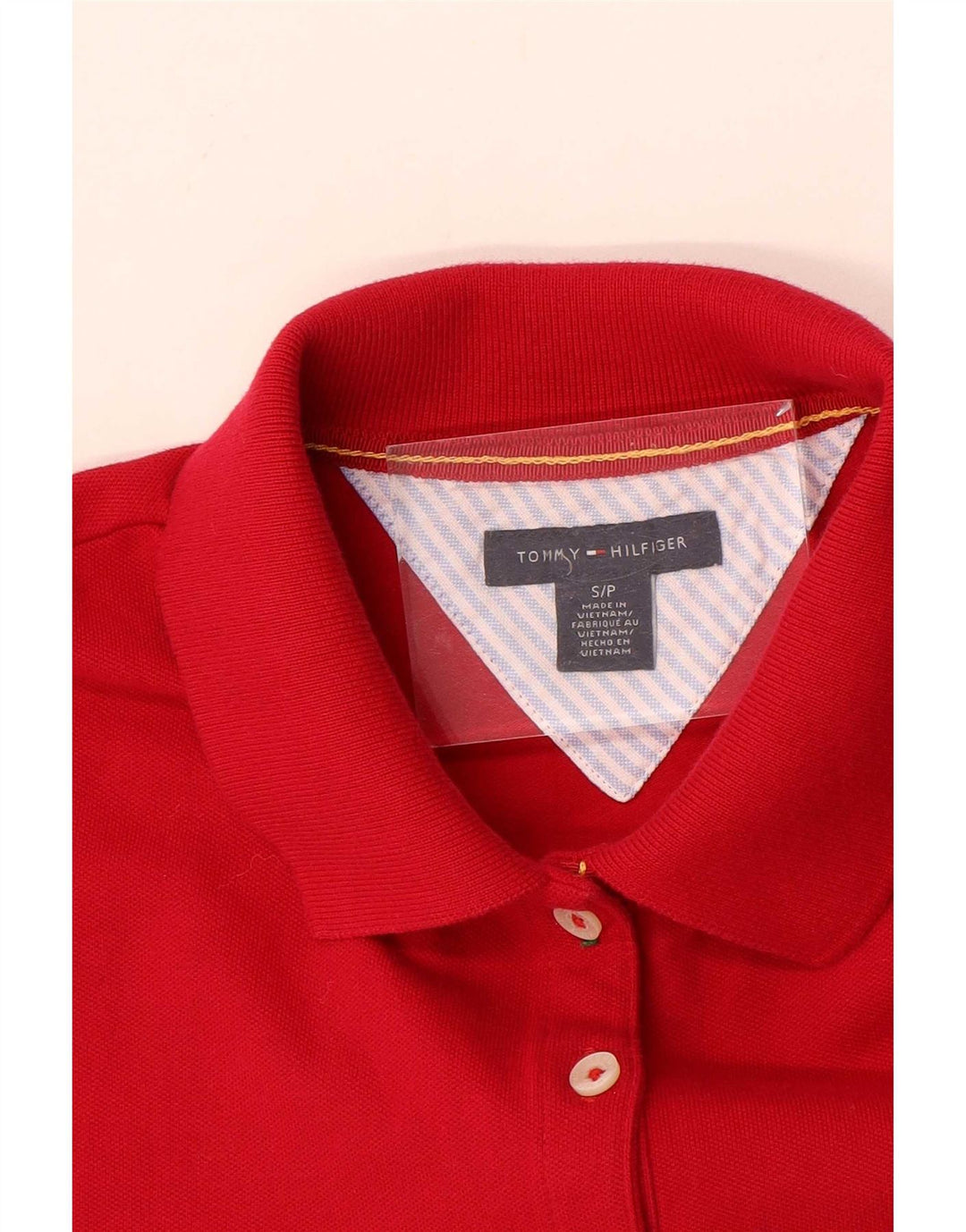 Polo da donna Tommy Hilfiger UK 10 piccola rossa
