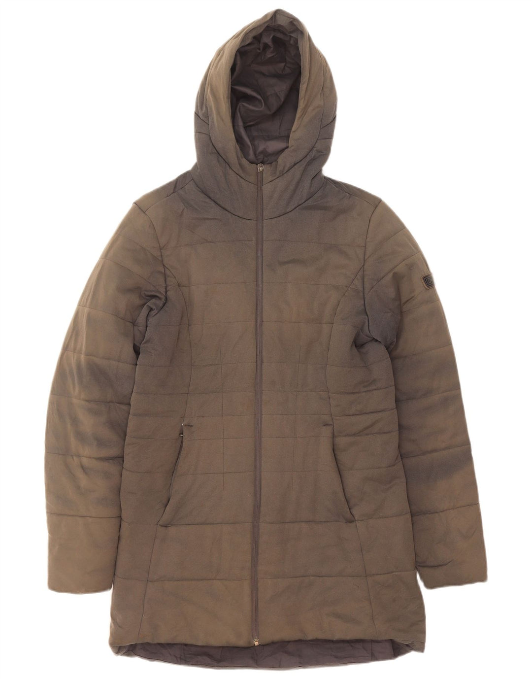 Cappotto imbottito con cappuccio da donna Berghaus UK 14 grande poliestere grigio