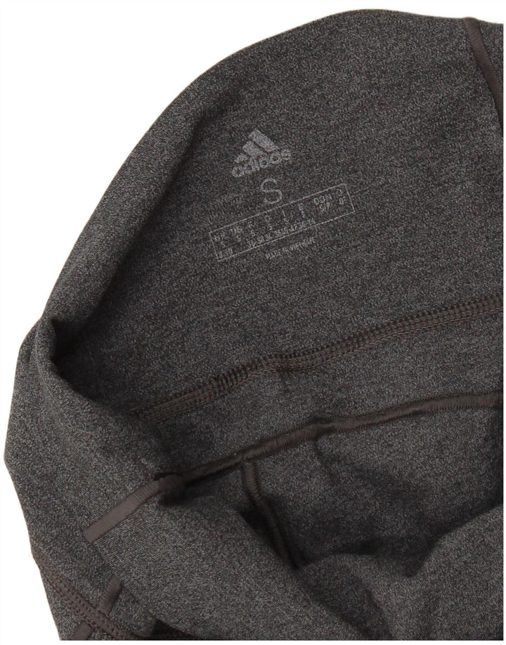 ADIDAS Womens Leggings UK 8/10 Small  Grey