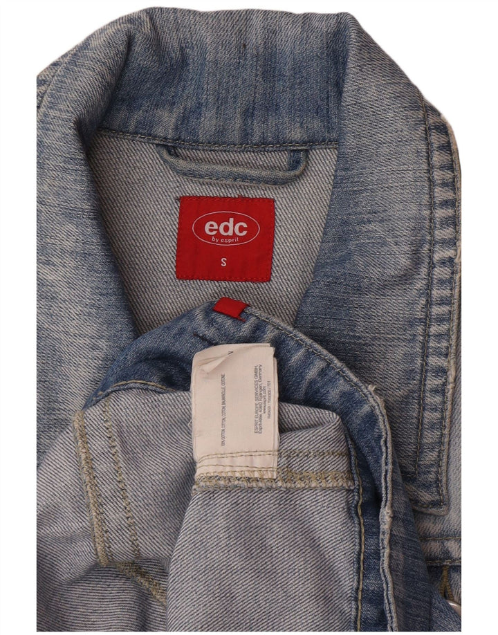 Giacca in denim corto da donna EDC UK 10 piccolo cotone blu