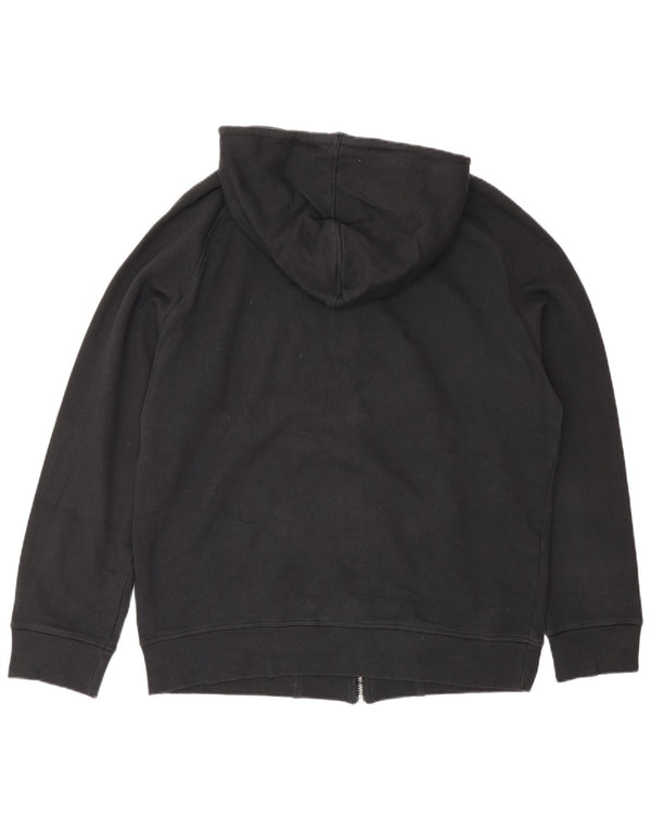 Timberland Maglione con cappuccio e zip vestibilità regolare da uomo di grandi dimensioni in cotone nero