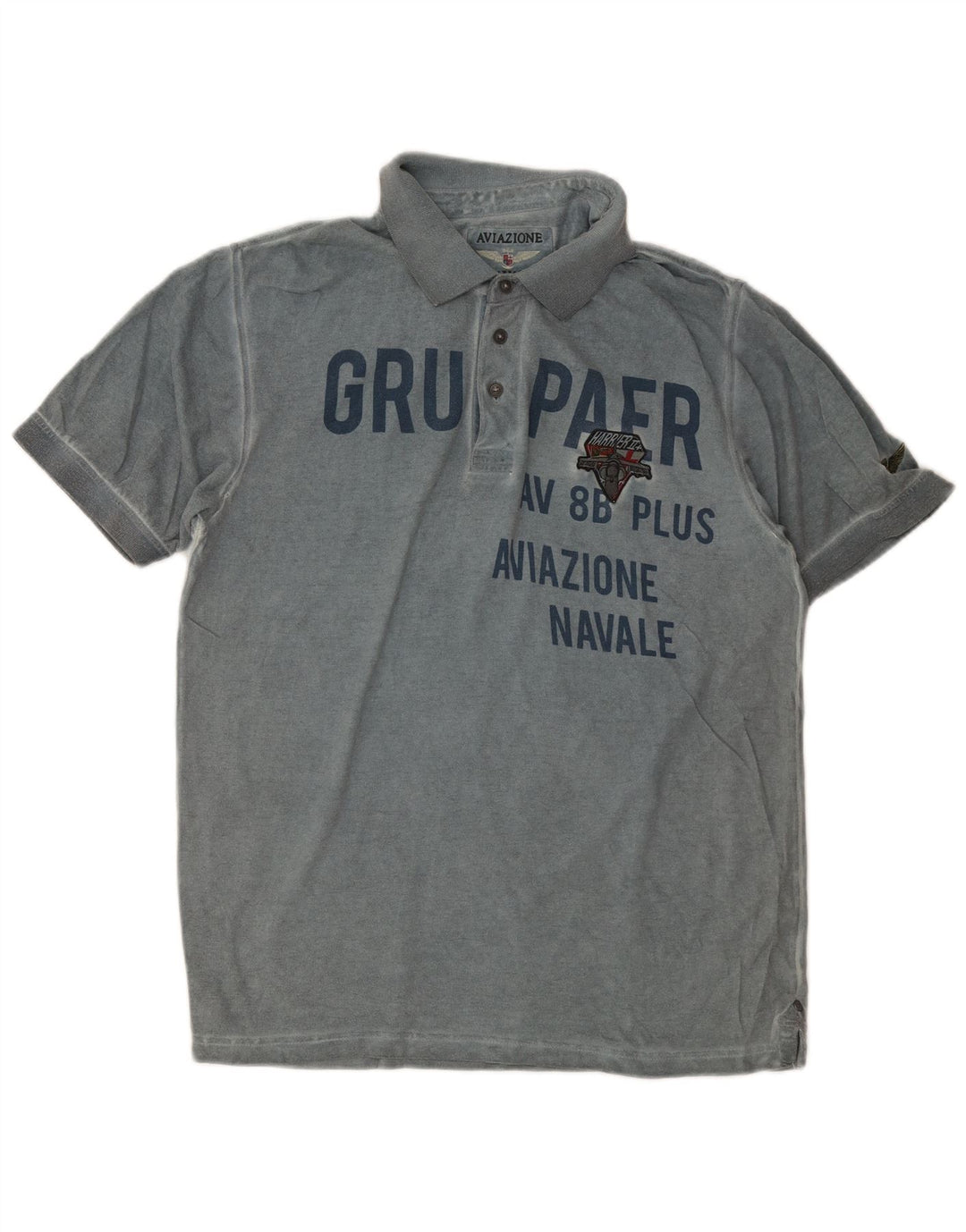 Polo grafica da uomo Aviazione Navale XL Blu