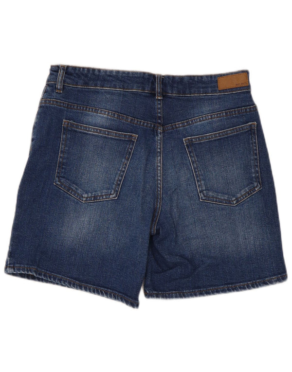 Pantaloncini di jeans da donna Fat Face UK 10 piccoli W30 cotone blu