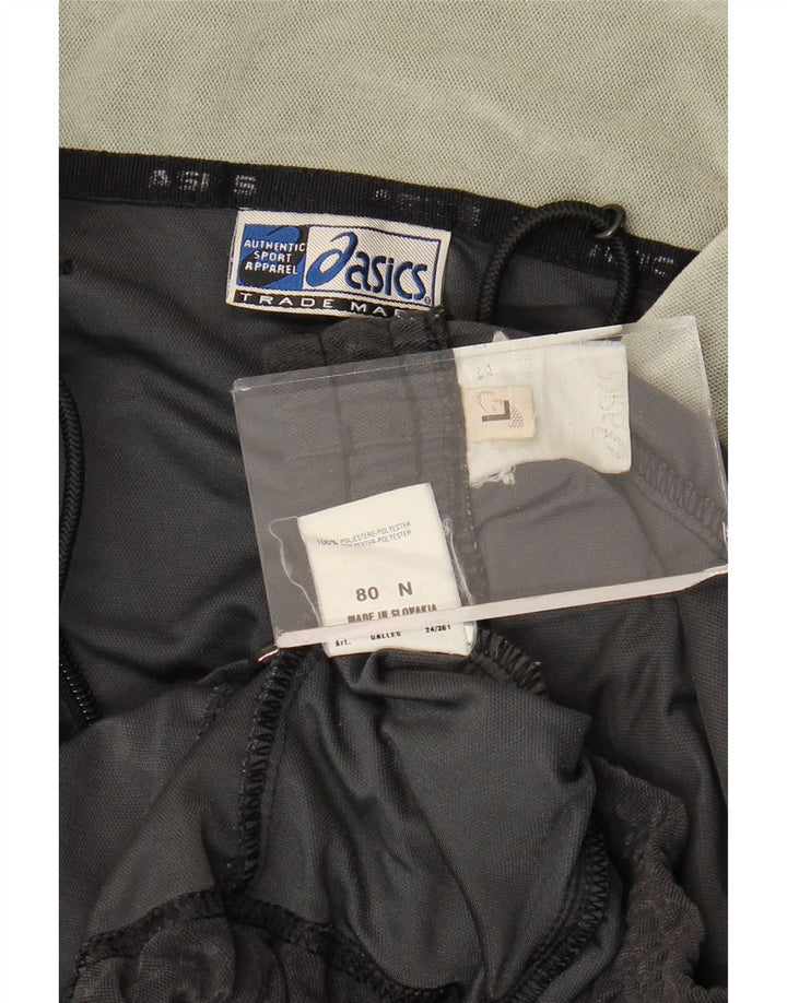 Tuta intera Asics da uomo in velluto, grande, in poliestere nero