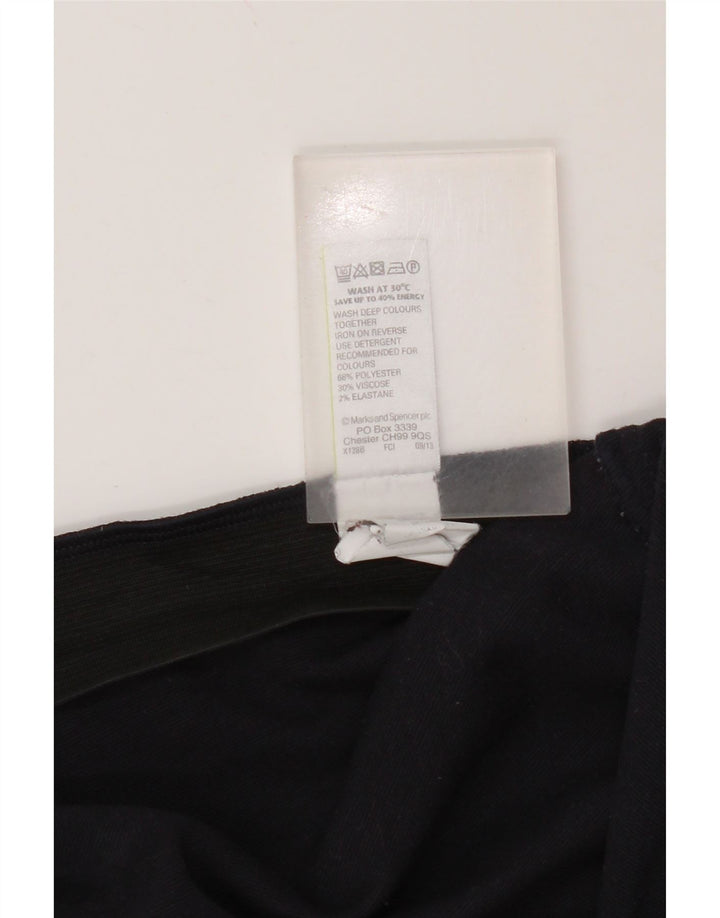 Pantaloni casual da donna Marks & Spencer UK 12 medi W30 L28 Blu navy