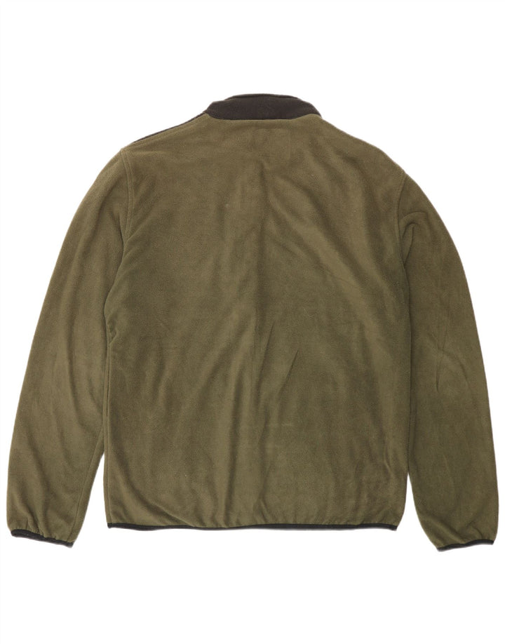 Giacca in pile da uomo Jack & Jones UK 40 Large Green Colourblock