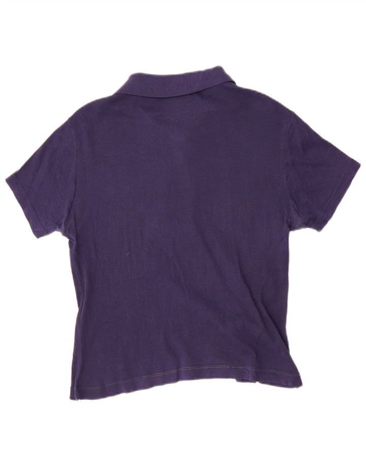 Polo corta da donna Lacoste taglia 44 grande blu navy