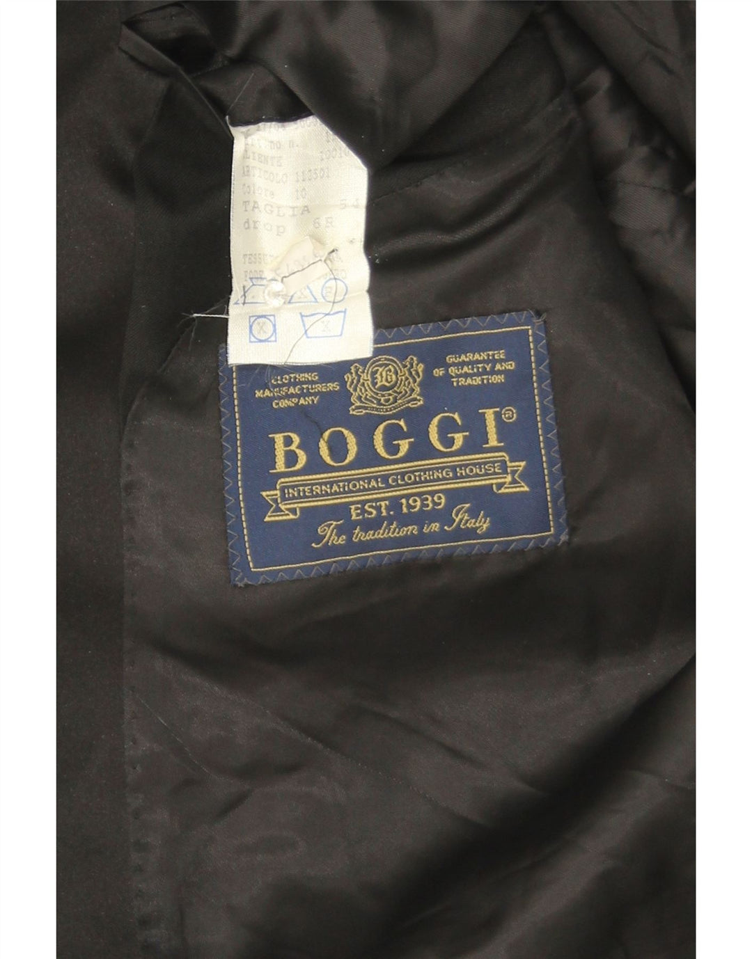 Giacca blazer da uomo a 1 bottone Boggi IT 54 2XL Nera