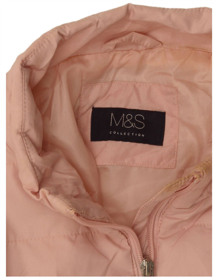 Giacca imbottita da donna Marks & Spencer UK 14 grande rosa