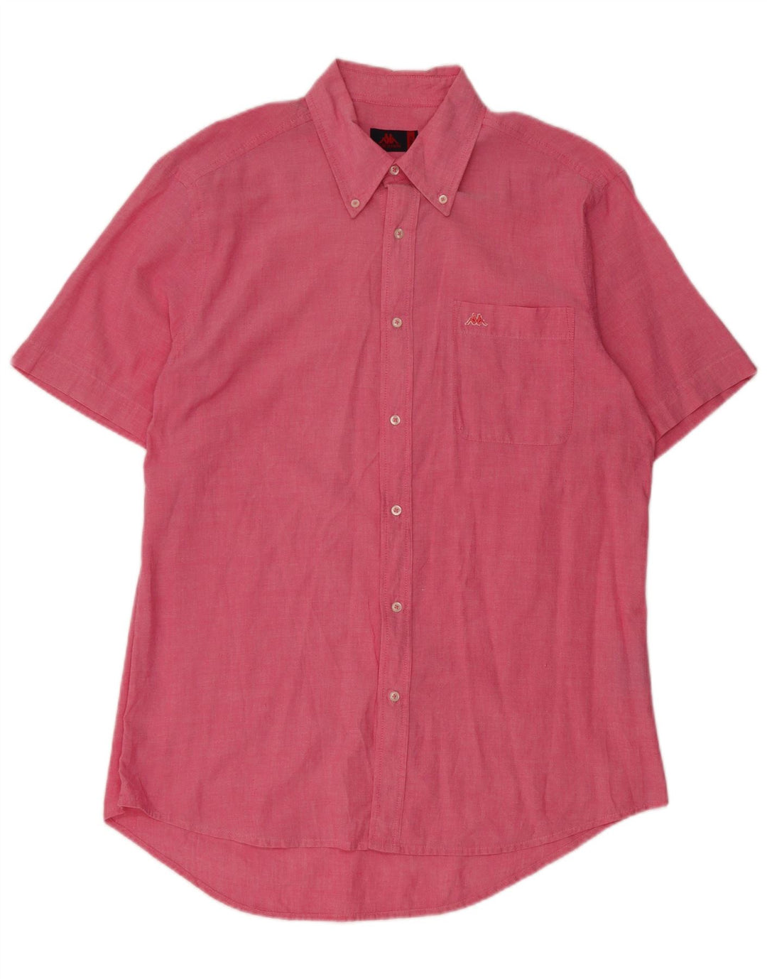 Camicia Kappa Uomo Manica Corta Large Rosa Cotone