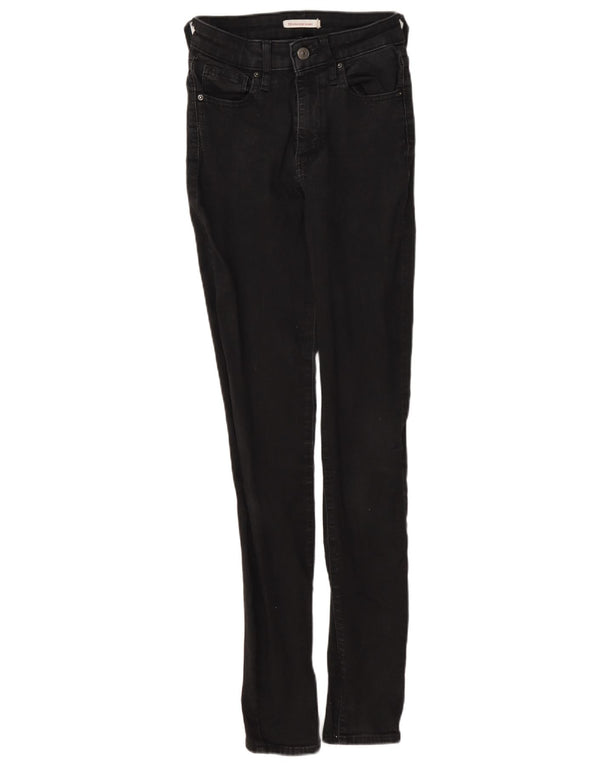 Jeans skinny a vita alta Levi's 721 da donna W26 L32 cotone grigio