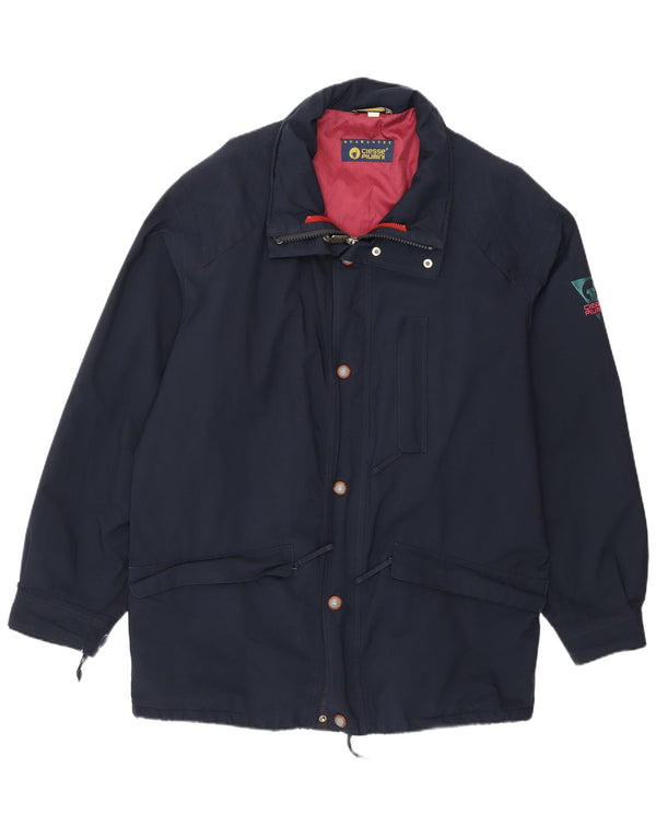Ciesse Piumini Giacca antipioggia da uomo vestibilità ampia IT 52 Large Blu Navy Poliestere