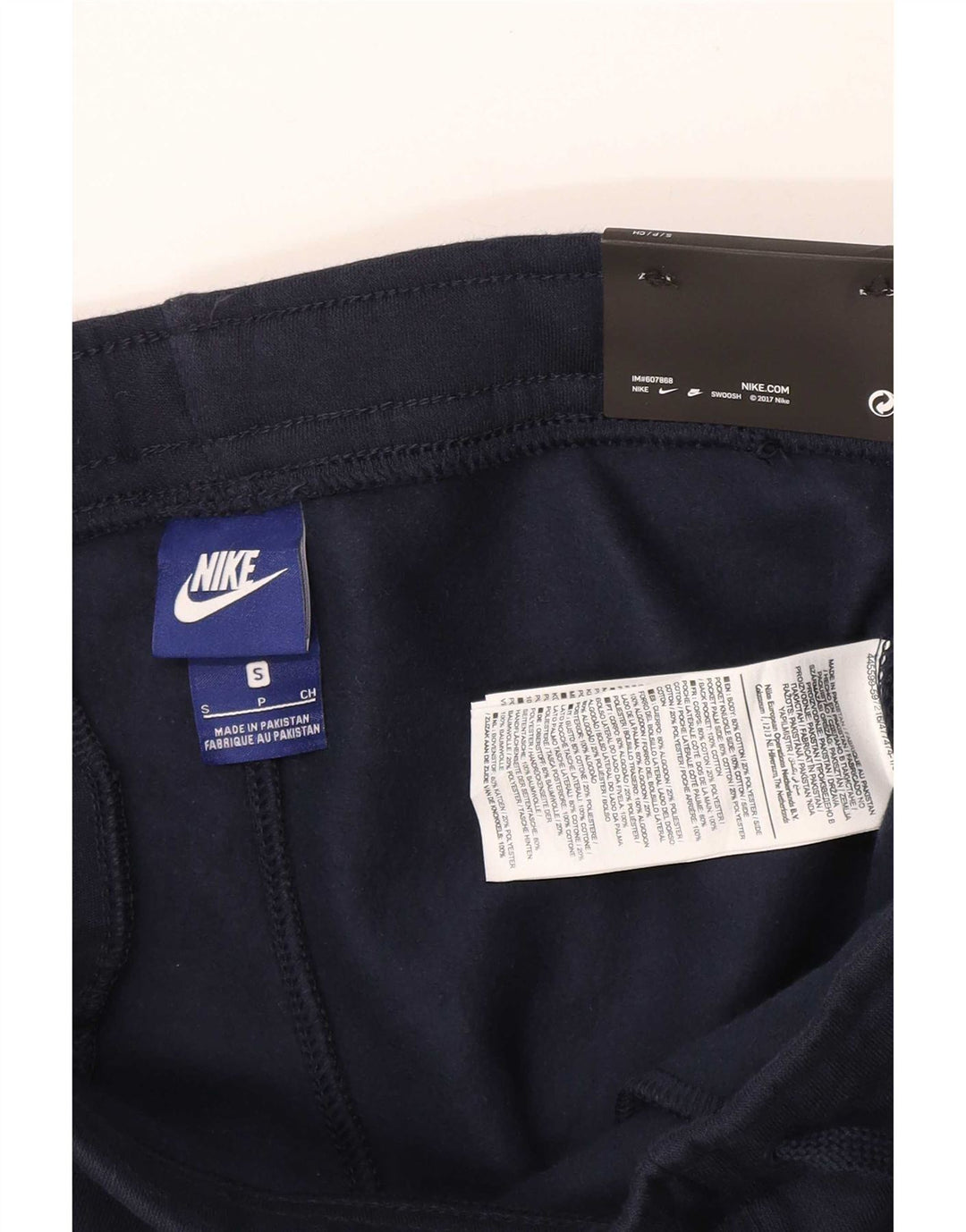 Pantaloni da tuta da uomo Nike Joggers piccoli in cotone blu navy