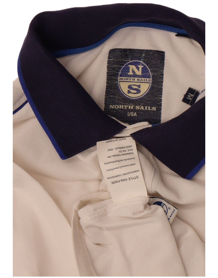 Polo da uomo North Sails in cotone color block bianco medio