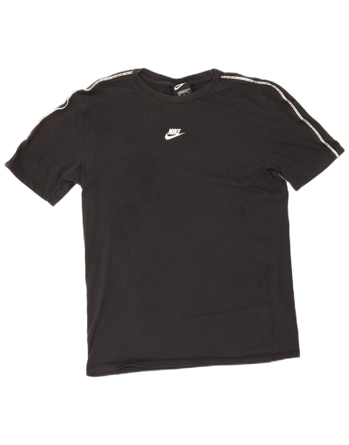 T-shirt Nike da uomo con vestibilità standard, top in cotone nero medio