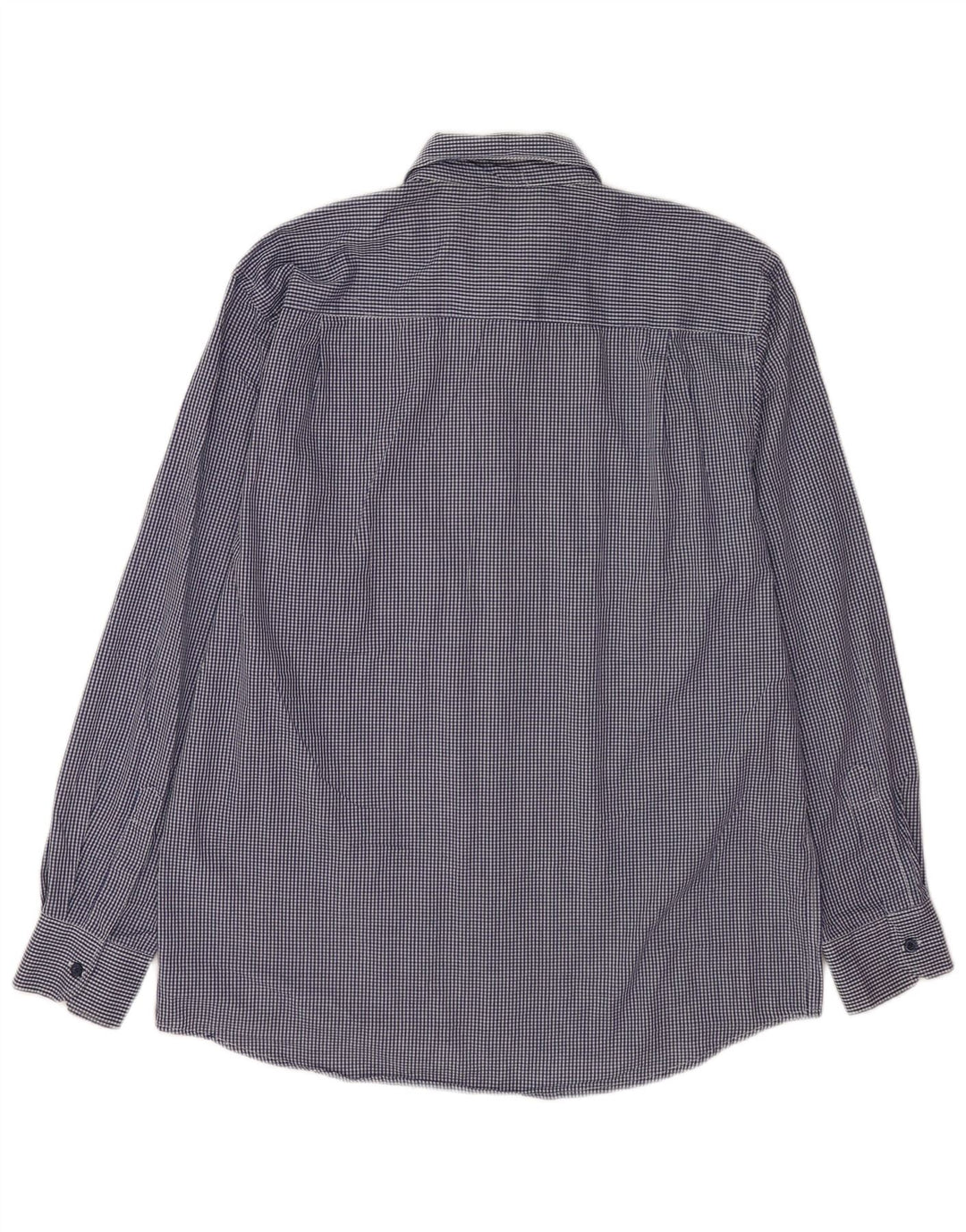 Camicia Pierre Cardin da uomo vestibilità regolare XL poliestere a quadretti blu navy