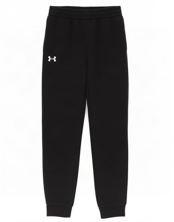 Pantaloni da tuta da ragazzo Under Armour da jogging 11-12 anni di grandi dimensioni in cotone nero