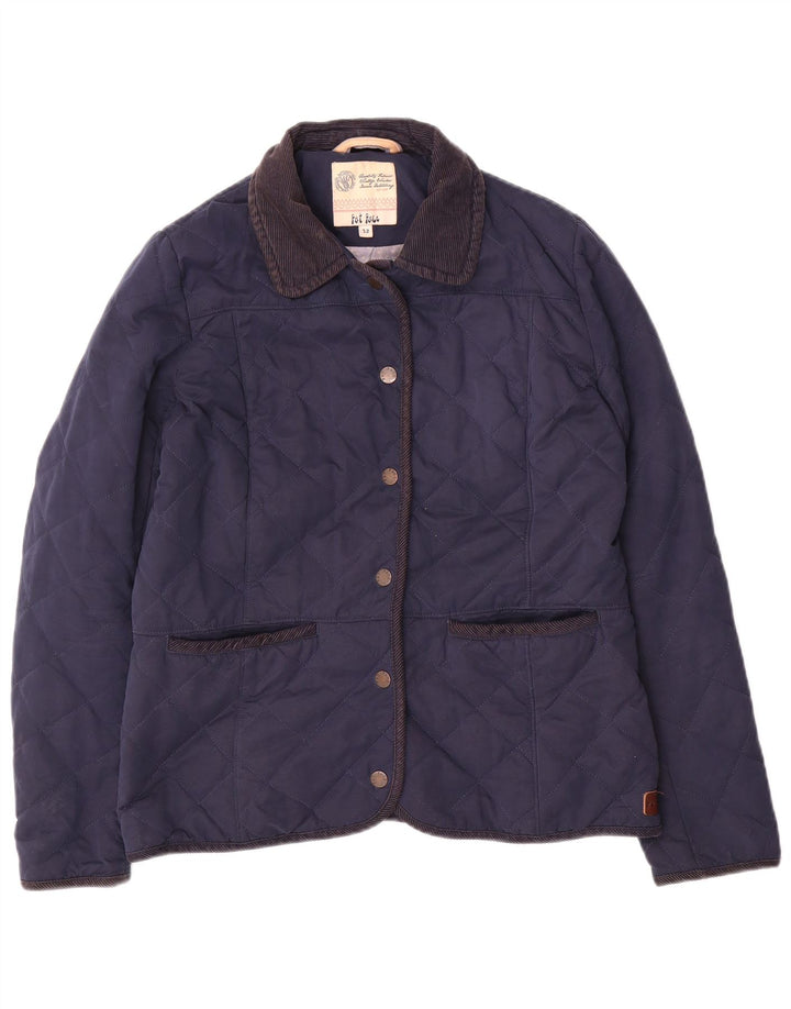 Giacca trapuntata da donna FAT FACE UK 12 poliestere medio blu navy