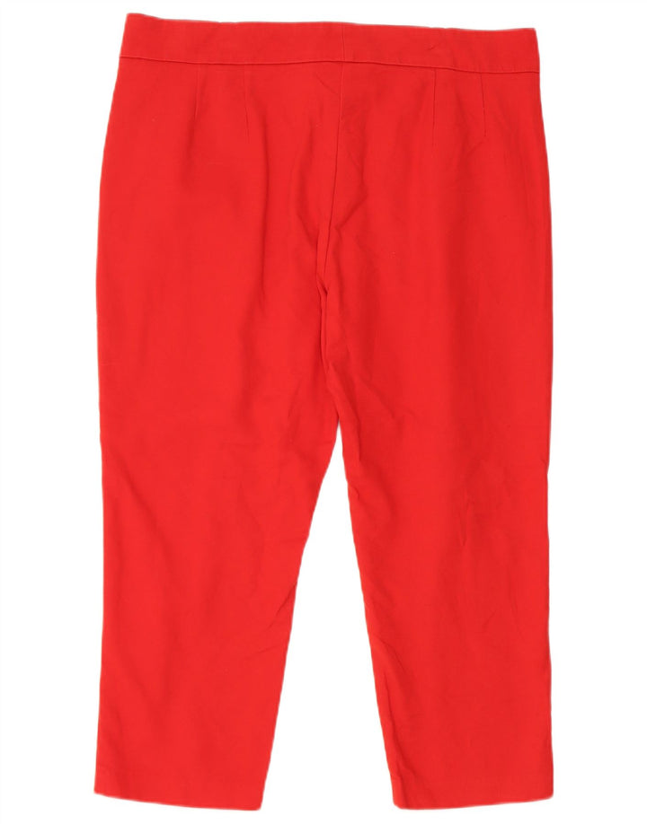 Pantaloni Capri dritti da donna Marks & Spencer W34 L22 Rossi