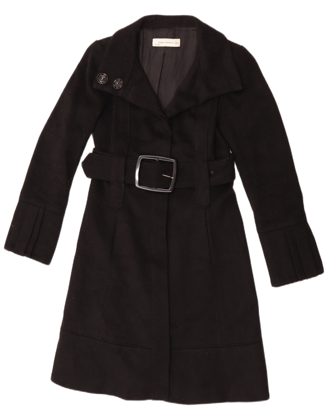 Cappotto Zara Donna UK 6 XS Nero