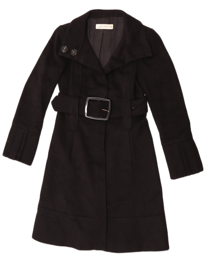 Cappotto Zara Donna UK 6 XS Nero