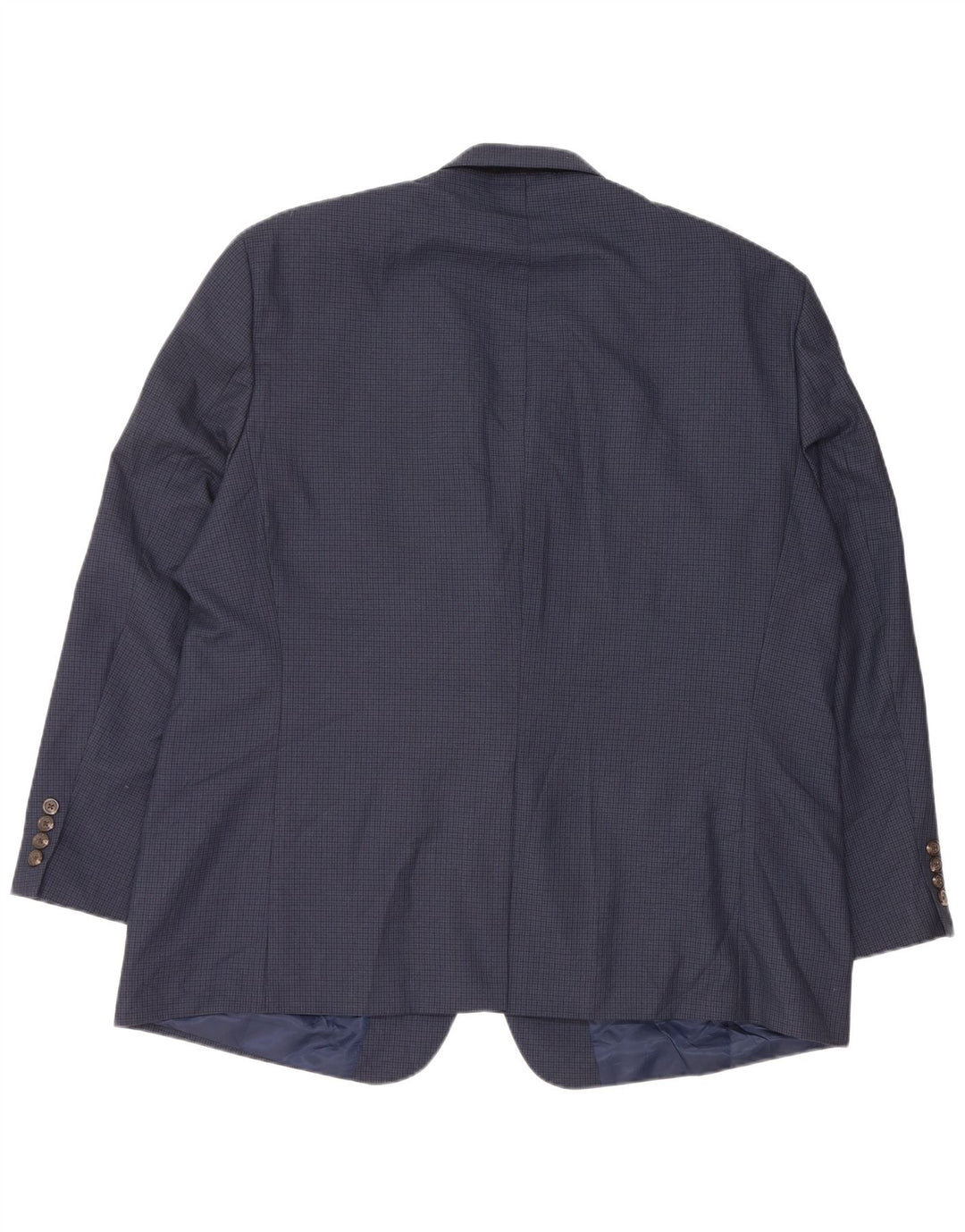 Giacca blazer da uomo Chaps EU 50 grande poliestere pied de poule blu navy