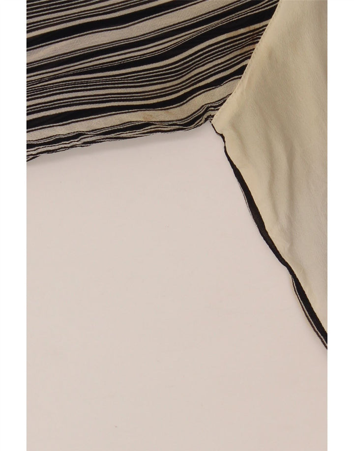 VINTAGE Womens Shirt IT 48 XL White Striped Vintage Vintage and Second-Hand Vintage from Messina Hembry 