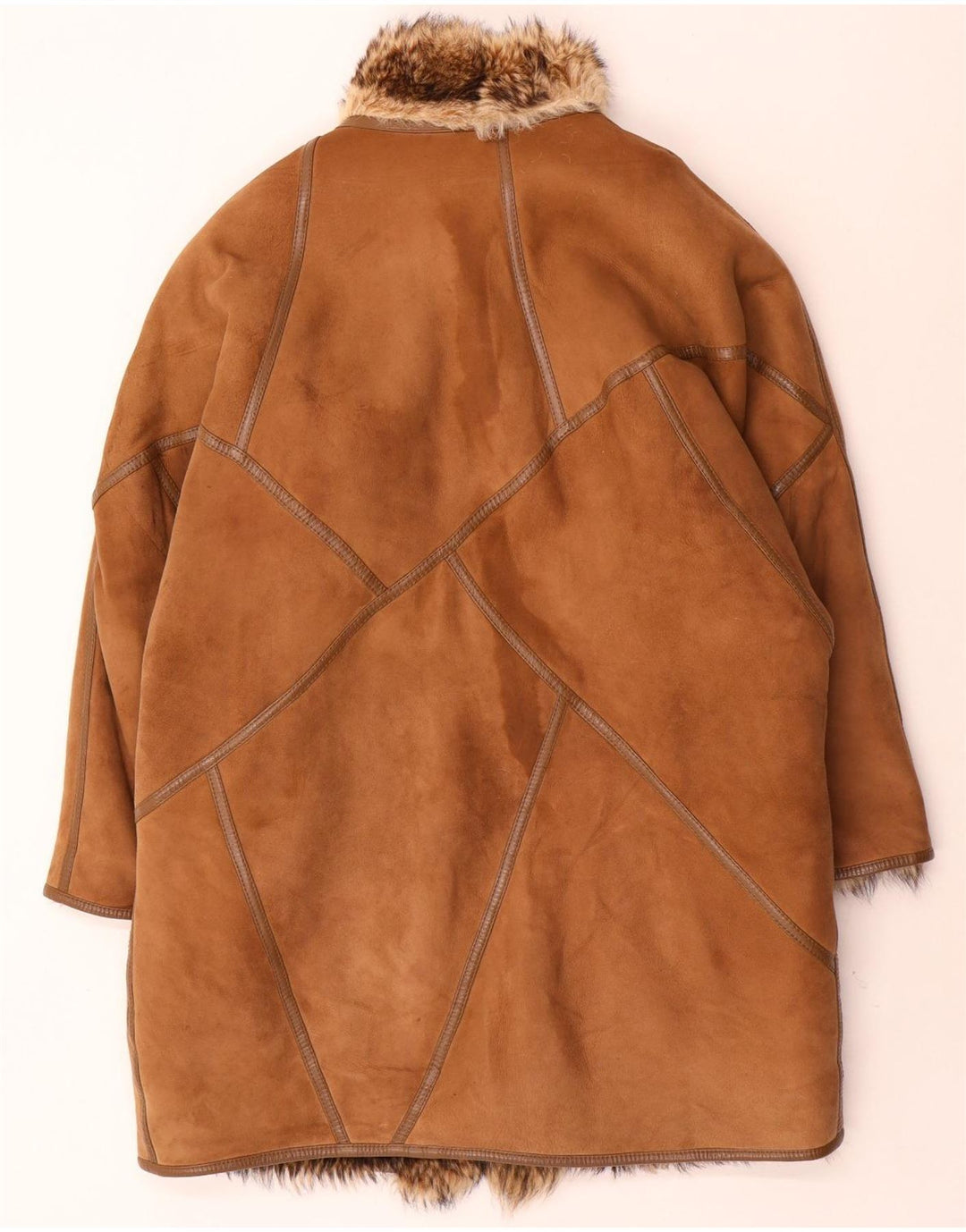 Cappotto in shearling oversize da donna Sinclair EU 40 Shearling marrone medio