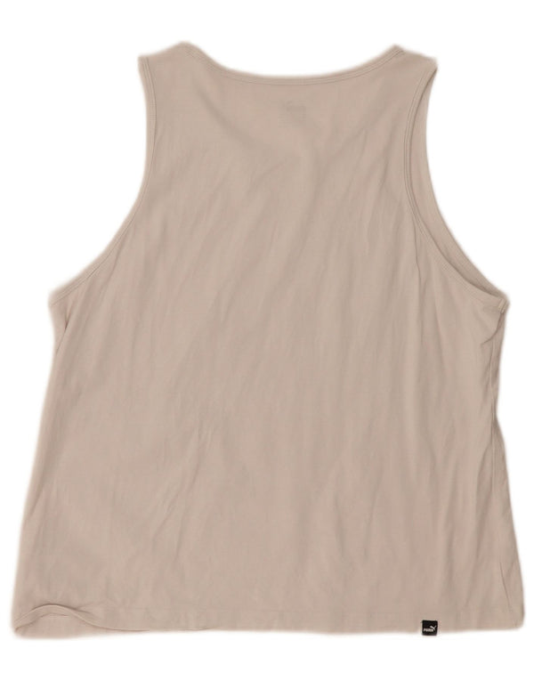 Canotta grafica da donna Puma UK 18 XL cotone bianco