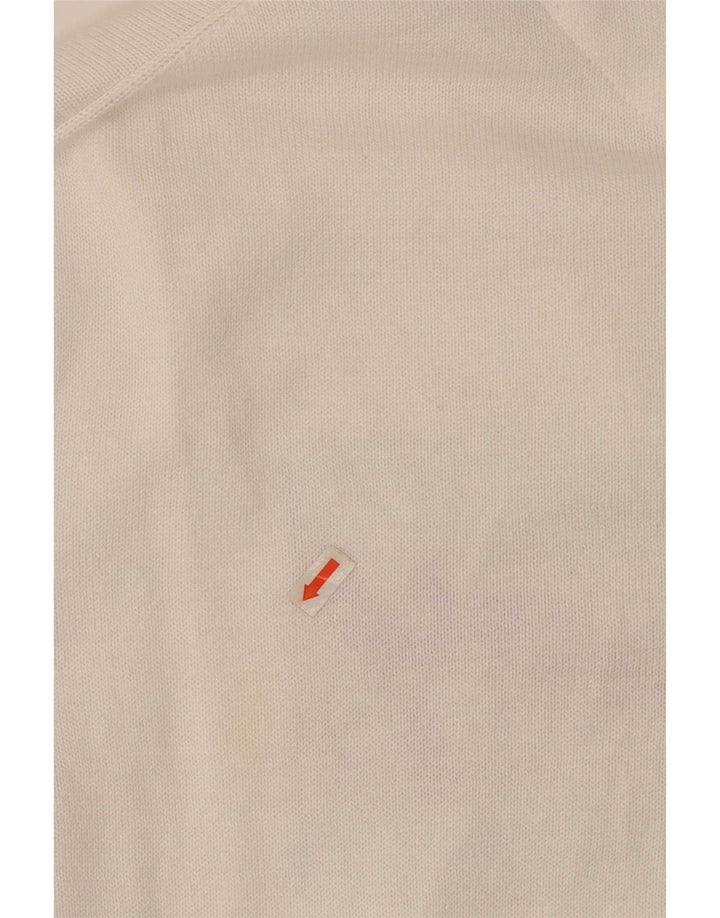 Maglione maglione girocollo con grafica da uomo Tommy Hilfiger piccolo cotone bianco
