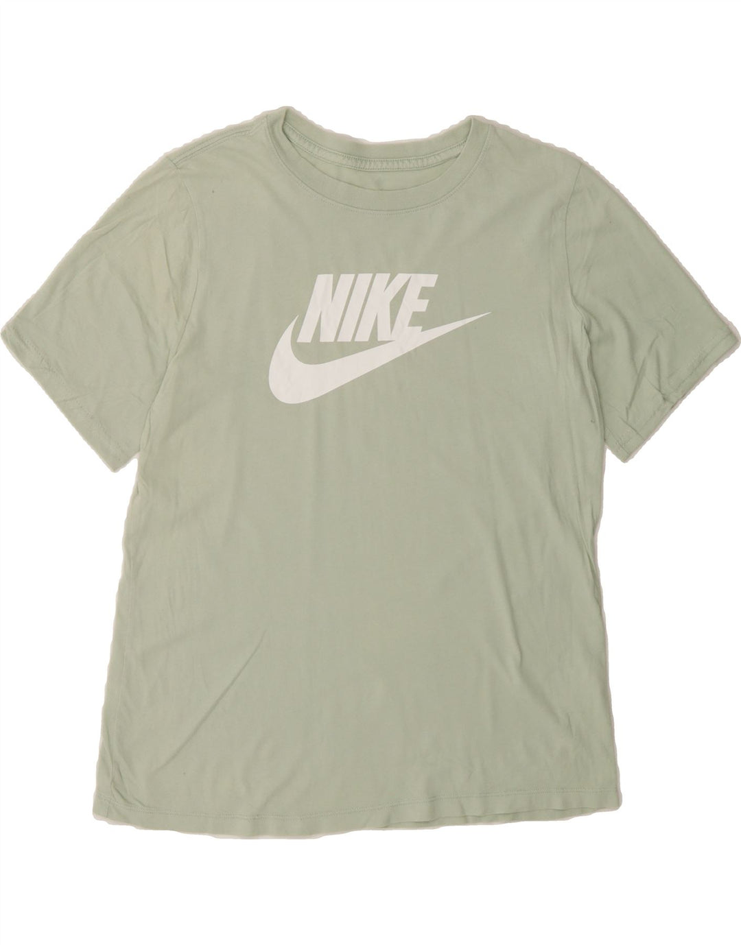 NIKE Womens Graphic T-Shirt Top UK 12 Medium Green Cotton Vintage Nike and Second-Hand Nike from Messina Hembry 