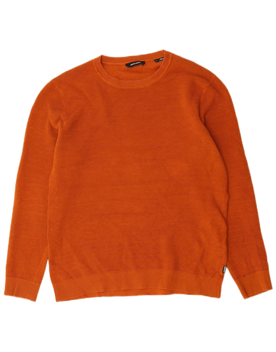 Maglione maglione girocollo da uomo Jack & Jones grande cotone arancione