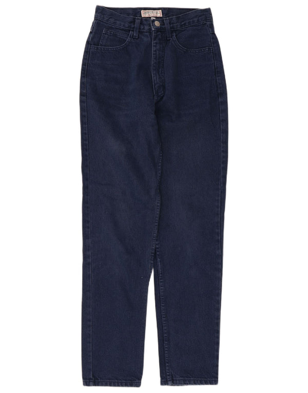 Jeans Guess affusolati a vita alta da donna W26 L29 cotone blu navy