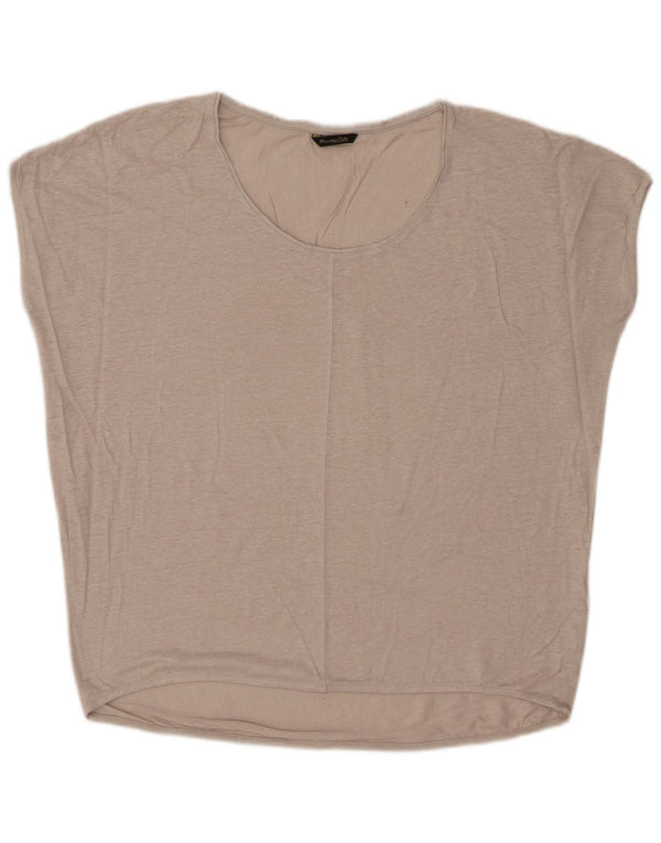 Massimo Dutti Camicetta oversize da donna Top UK 14 Beige medio