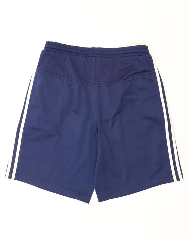 Pantaloncini sportivi Adidas da ragazzo 15-16 anni in poliestere blu navy