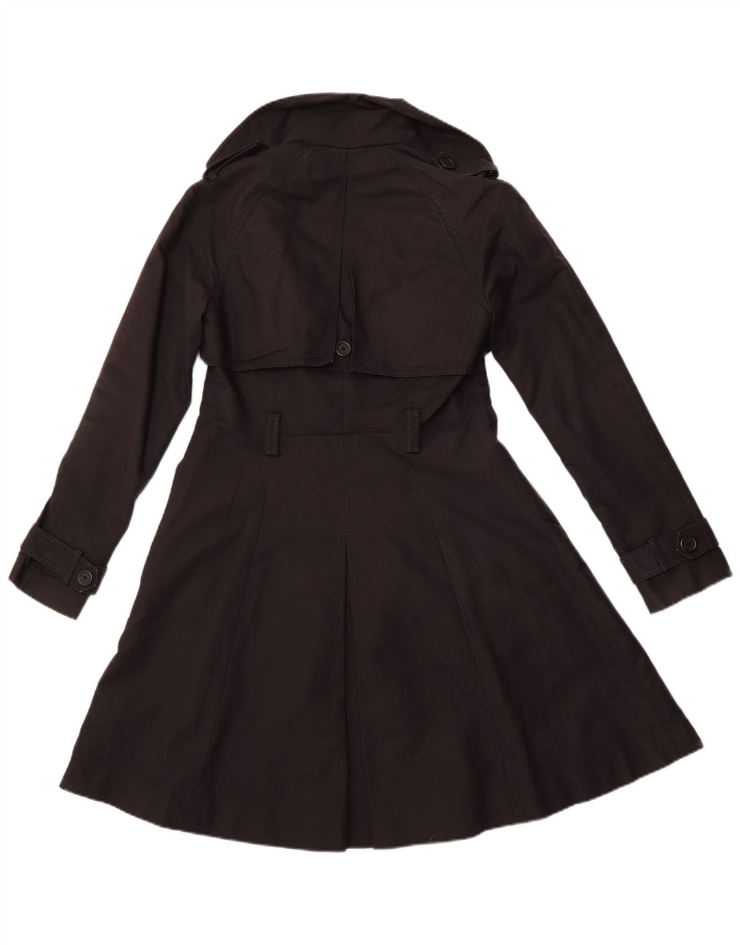 Trench aperto da donna TED BAKER taglia 2 piccolo cotone nero