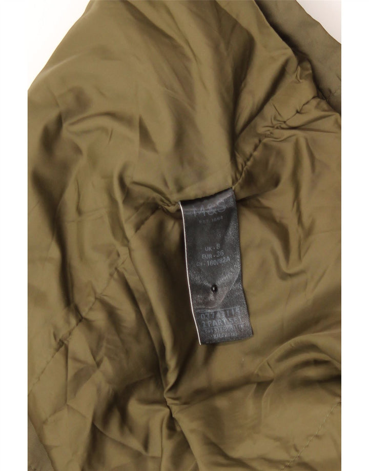 Giacca antipioggia oversize con cappuccio da donna Marks & Spencer UK 8 Small Khaki