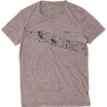 T-shirt da uomo Hugo Boss Top in poliestere geometrico grigio medio