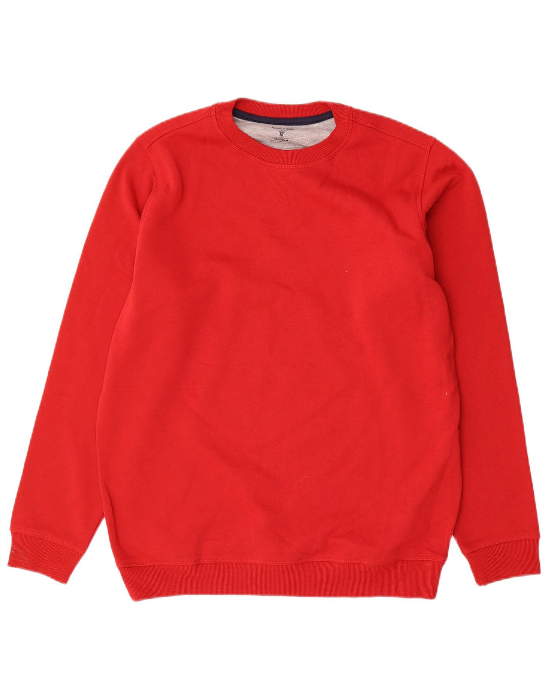 Felpa da uomo James Pringle Maglione rosso medio in cotone