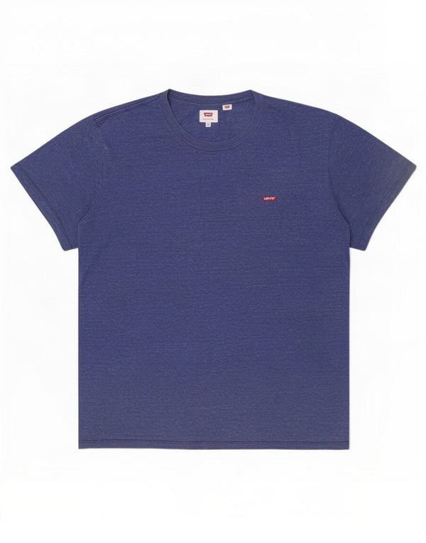 T-shirt da uomo Levi's Top XL in cotone chiazzato blu