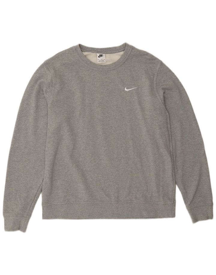 Felpa da uomo Nike Jumper XL in cotone chiazzato grigio