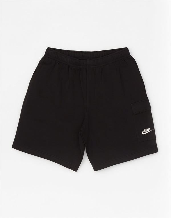 Pantaloncini sportivi Nike da uomo Cargo, grandi, in cotone nero, sportivi