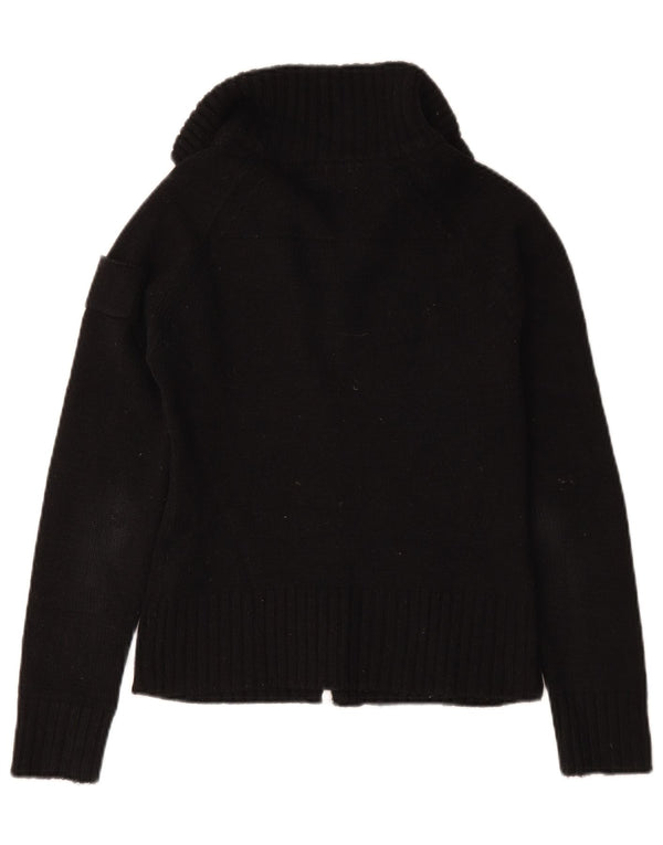 Maglione cardigan da donna Zara UK 12 Acrilico blu navy medio