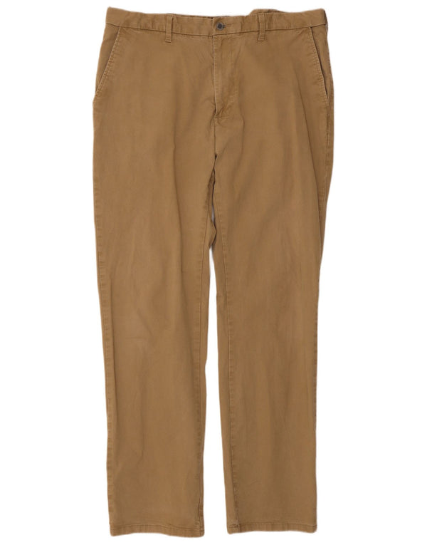 Pantaloni chino vestibilità regolare da uomo Marks & Spencer W38 L33 cotone beige